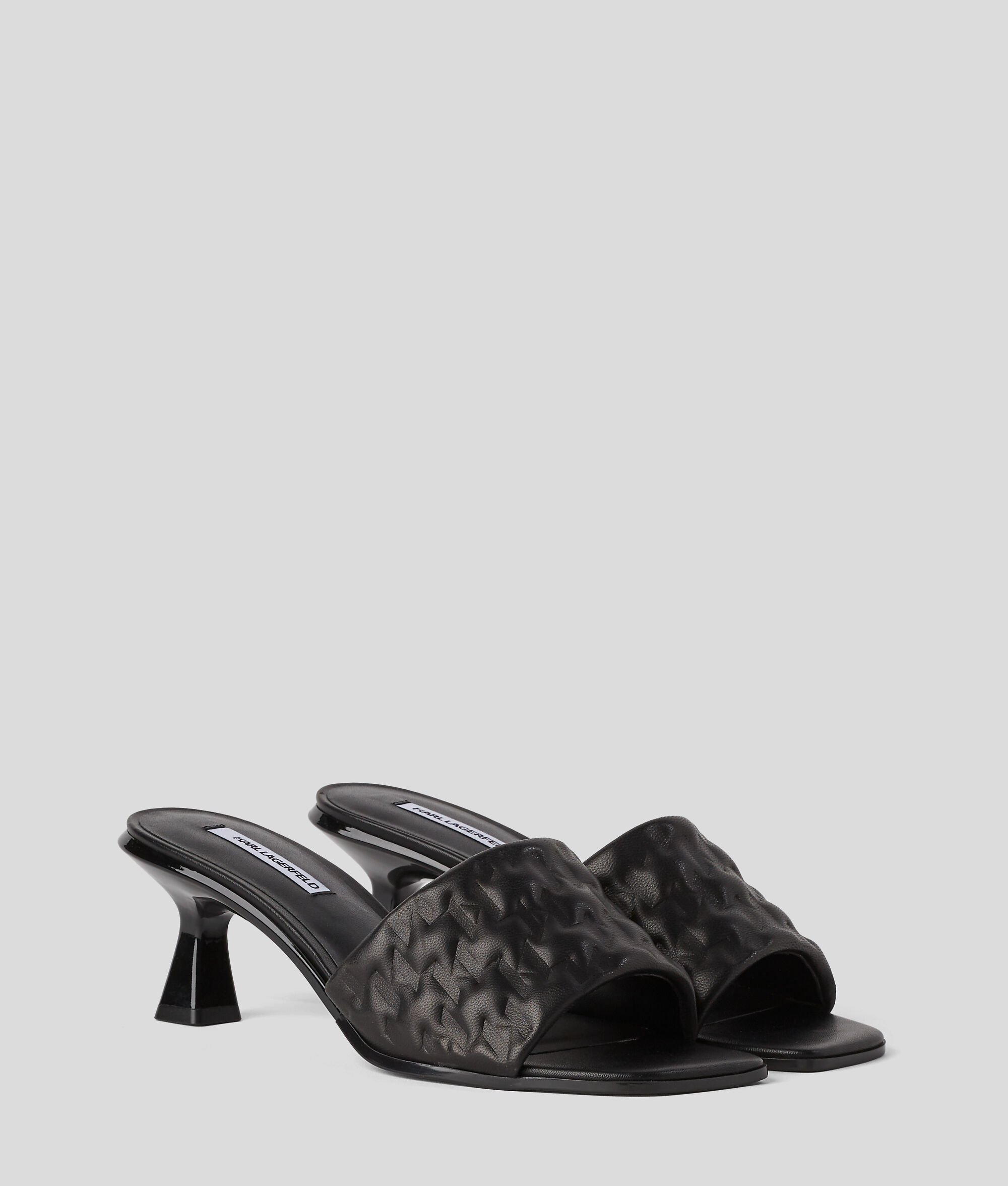 (image for) Classic KL Monogram Kitten Heel Sandals